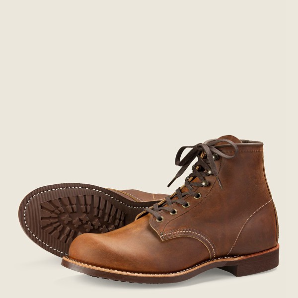 Red Wing Mens Blacksmith - 6-inchr Rough & Tough Leather - Heritage Boots Brown - 4527KNLJX